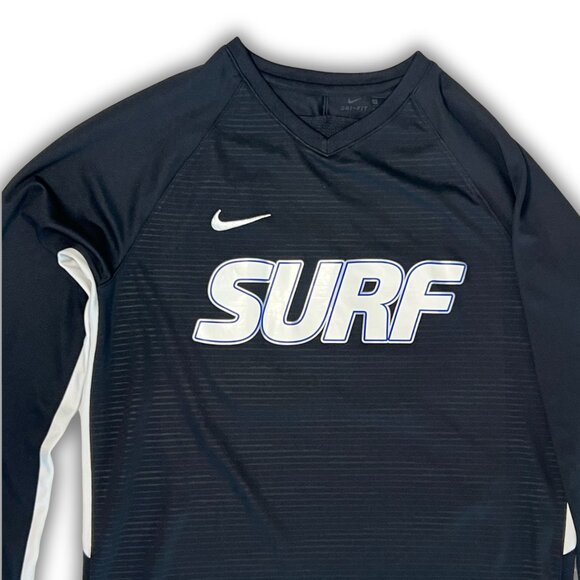 Nike Dri-FIT Surf Long Sleeve Black Soccer Jersey XL - Picture 4 of 5